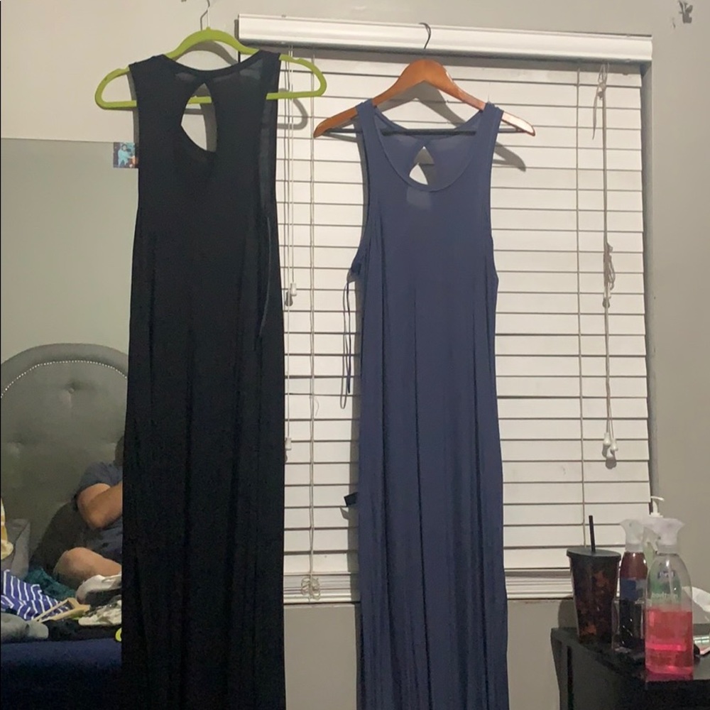 Summer dress black and dark blue